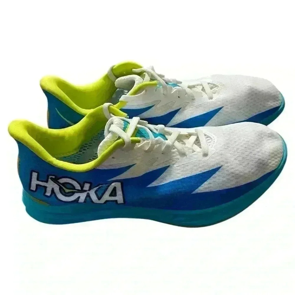 Hoka One One Crescendo White Blue Unisex Sneakers W 11.5 M 10